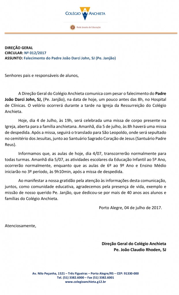 Microsoft Word - Circular 12 - Comunicado Pe Janjão.docx