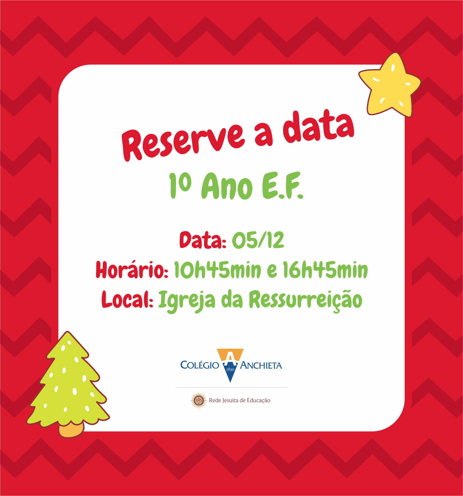Confira a programação das apresentações de natal – Colégio Anchieta Confira a programação das apresentações de natal – Colégio Anchieta